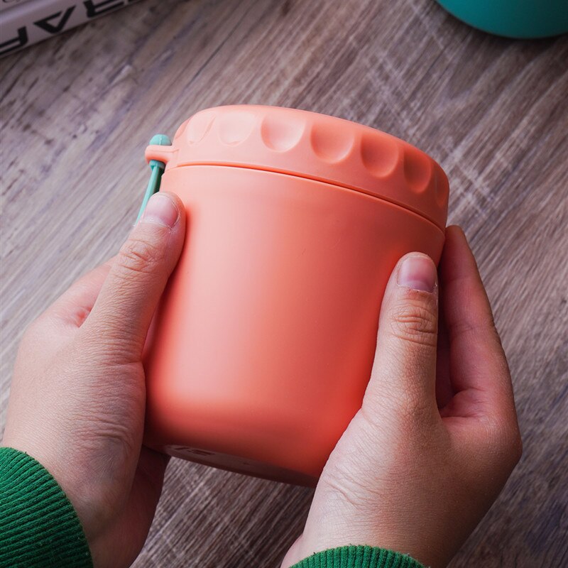 380ml Insulated Lunch Box Soup Holder Portable Food Container For Picnic School Office Hand-Held Soup Cup Kitchen Accessories