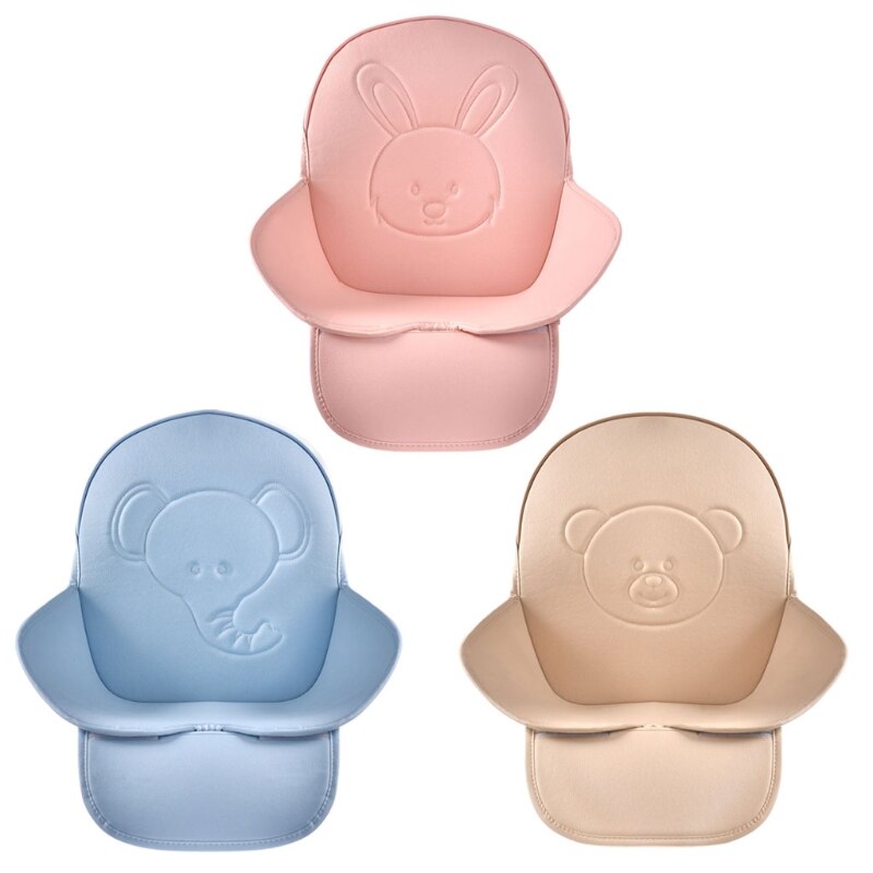 Funda de cojín Universal para trona, de cuero PU, impermeable, para alimentación de bebés y niños