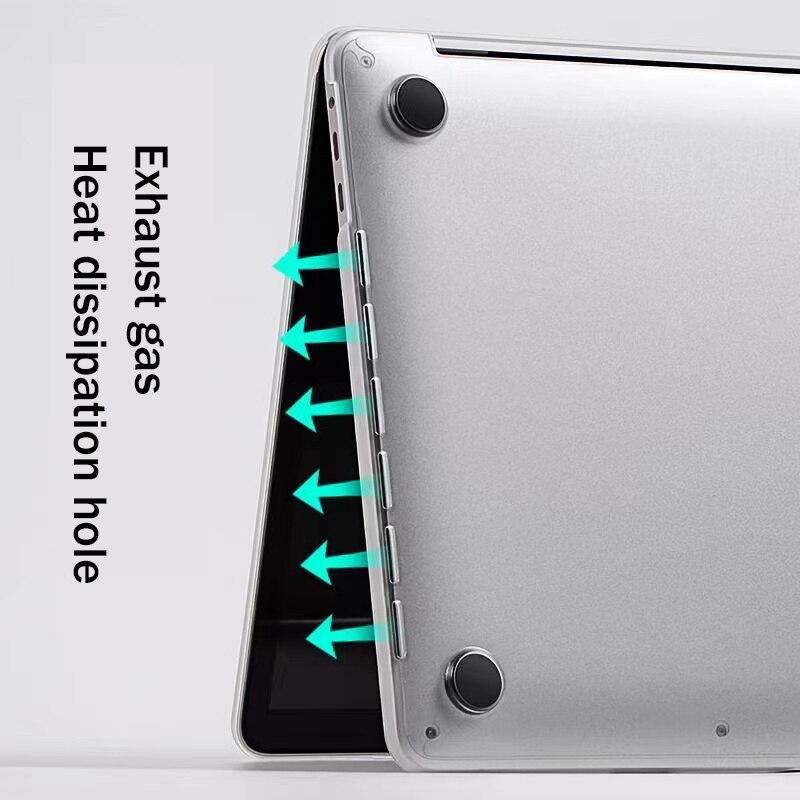 Nowy miękki futerał na laptopa TPU do macbooka Air 13 M1 M2 etui do macbooka Pro 14 etui na Chip Air 13.6 pokrowiec Macbook Pro 13