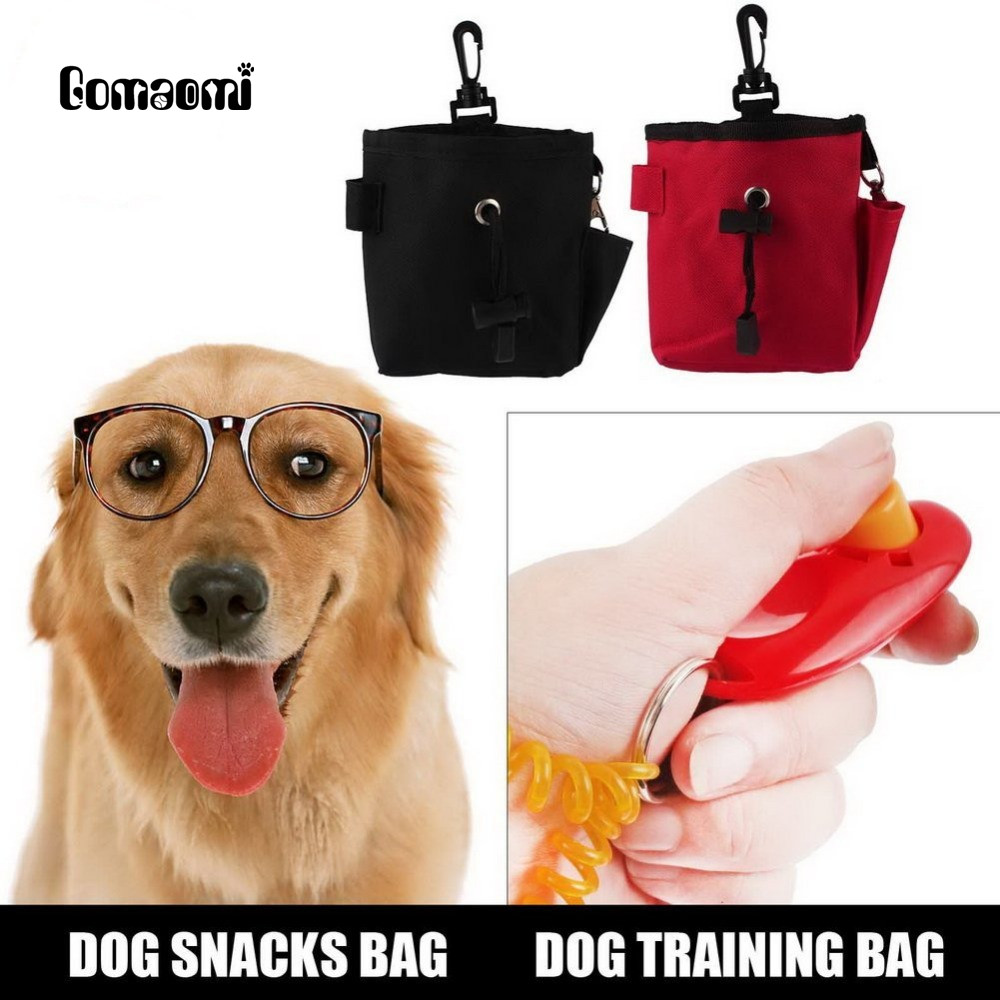 Gomaomi-Bolsa de cintura de cebo para perro y mascota, bolsa de entrenamiento con hebilla, para recompensa de cachorro
