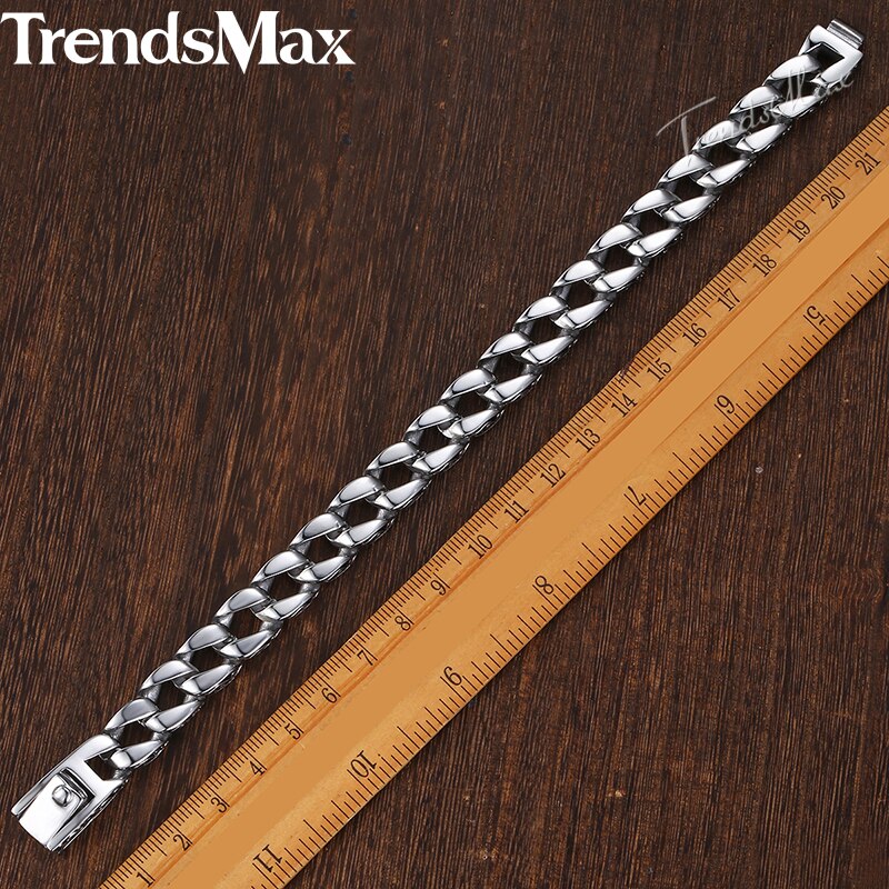 Trendsmax rustfrit stål charm armbånd mænd vintage totem herre armbånd seje mandlige armbånd smykker  hb30