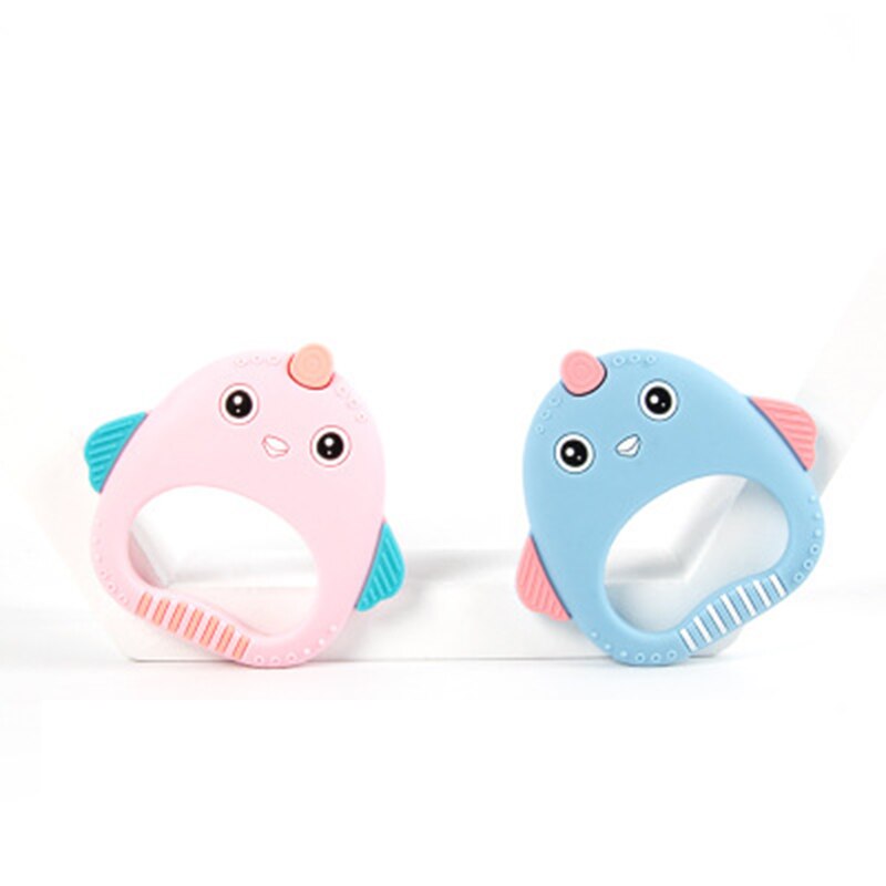 Baby Silicone Teething Sound Teether Newborn Chewable Nursing Teether Natural stop Sucking Thumb Toy Stick baby animal toys