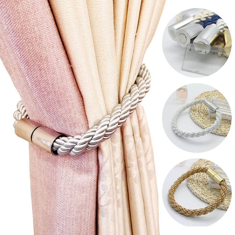 Bandasjer spenne magnetisk tekstil tieback magnet gardiner magnetisk gardin gardin stropp tilbehør