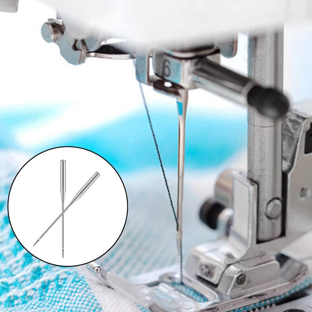 DIY Sewing Tools 50Pcs Sharp Sewing Machine Needles Universal Machine Needles Size 9, 11, 12, 14, 16, for Home Sewing Machine