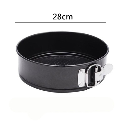 Metal Cake Baking Pan Removable Bottom Springform Cheesecake Pan Round Shape Non-stick Baking Molds Kitchen Bakeware: 28cm