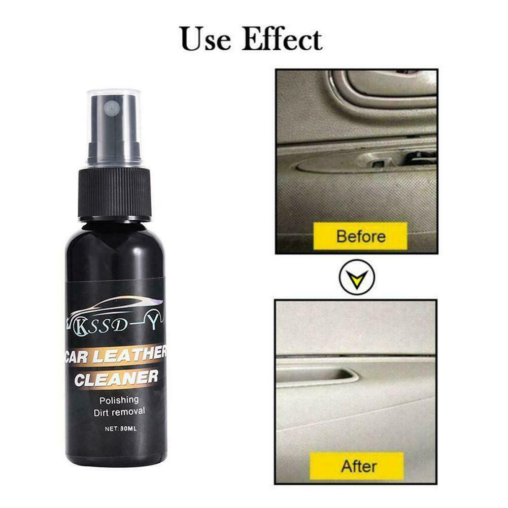 30/50ml bil interiör läder renare sätespanel instrumentbräda rengöringsmedel polish vax biltillbehör usj 99