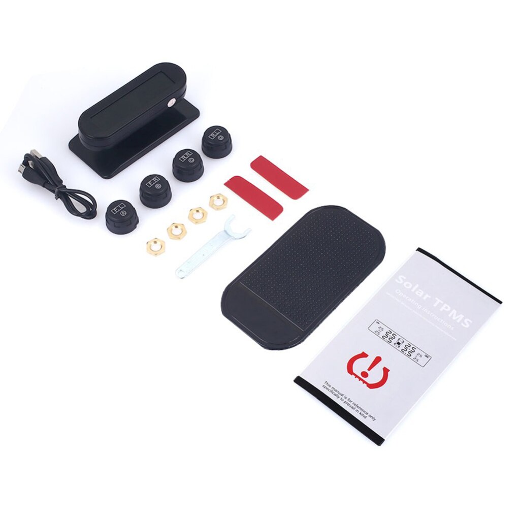 Clever TPMS Auto Reifen Druck Überwachung System Solar- Energie TPMS Digital LCD Auto Sicherheit Alarm System Reifen Druck Temperatur
