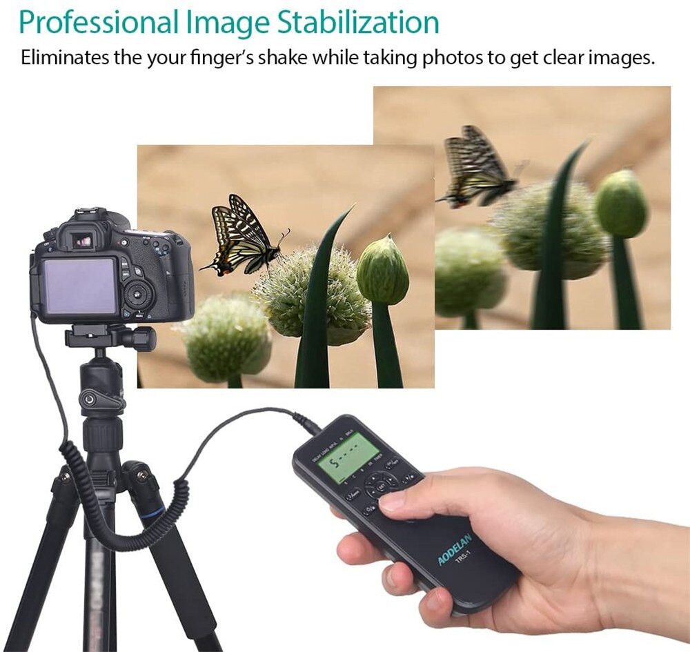 Aodelan Timer Afstandsbediening Ontspanknop Voor Olympus OM-1, OM-D E-M1X, E-M1 Iii, E-M1 Ii, e-M5 Iii, E-M5 Ii