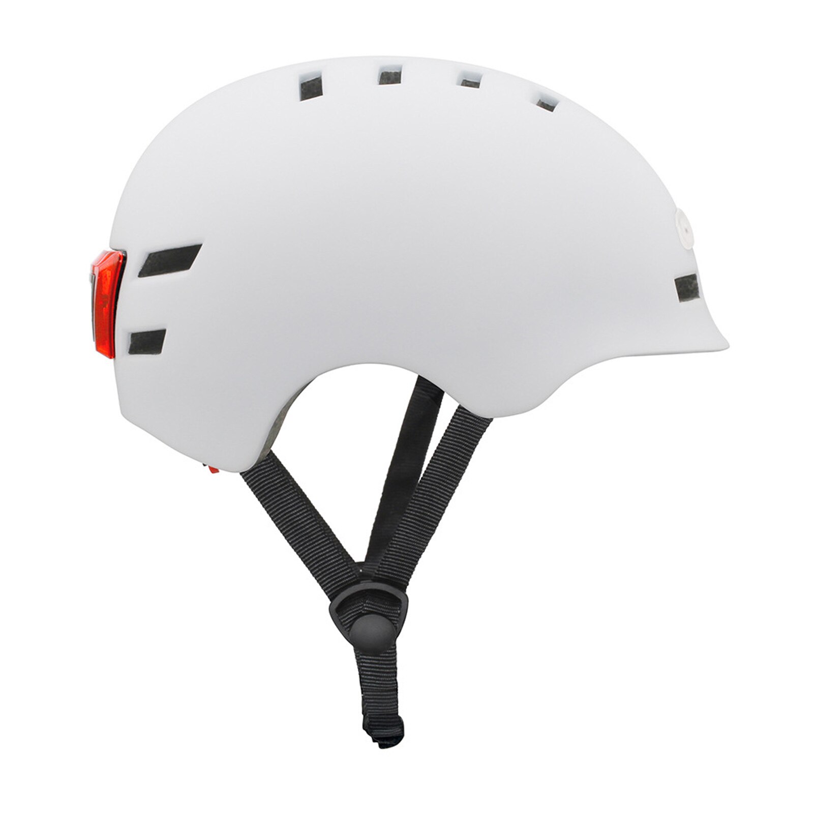 Sport Fahrrad Reiten Helm Integral- geformten Freizeit Hütte mit Vorne Hinten Lichter Professionelle alle-Terrain Fahrrad Sport Helme: weiß