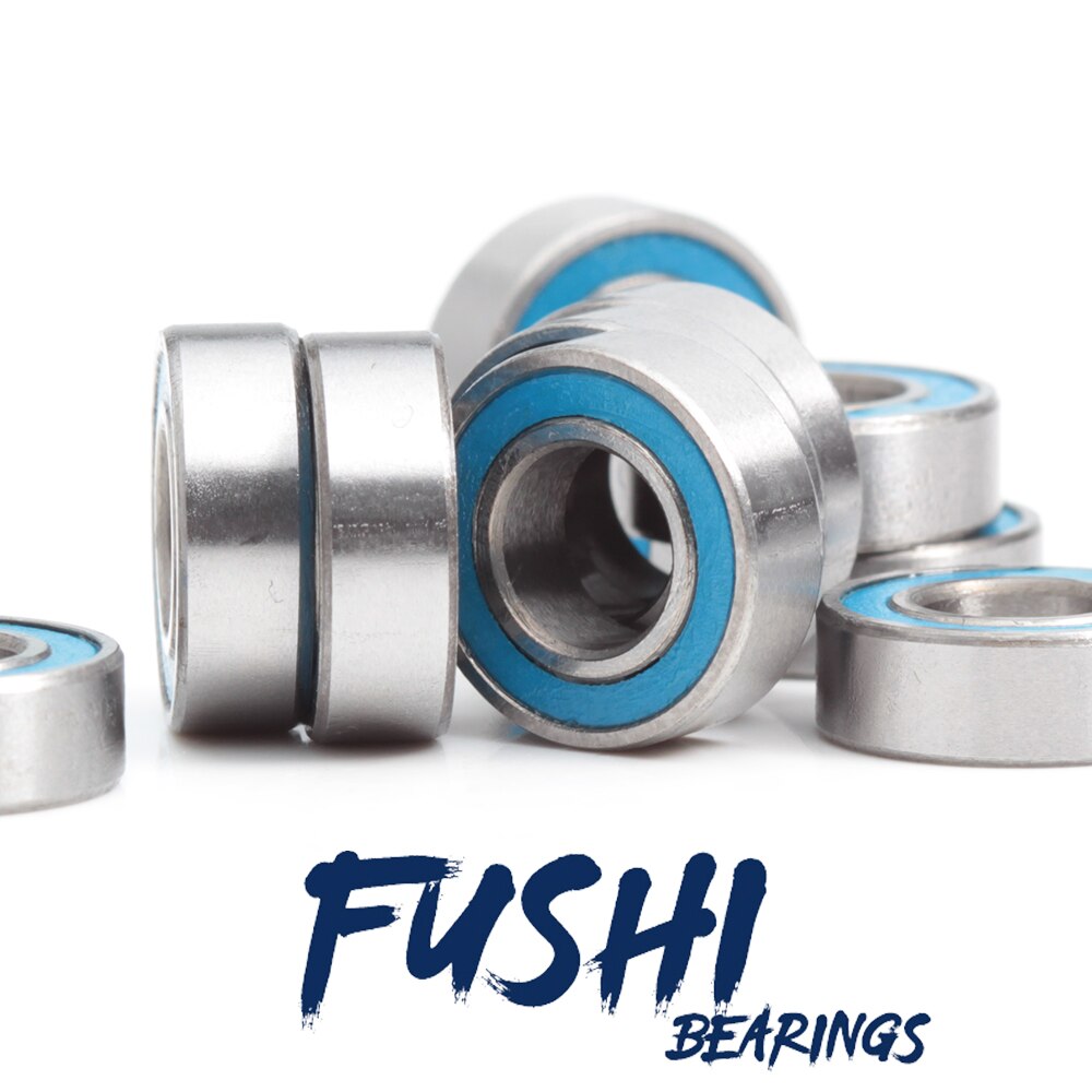 Mr126rs lager abec -3 (10 stk ) 6 x 12 x 4 mm miniatyr  mr126 - 2rs ru kulelager blå forseglet for aksial scx 10 ii