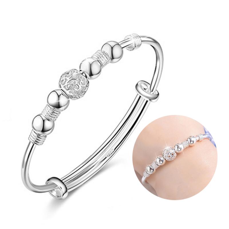 Sorte Pulseira Mulheres Pulseiras Cor Prata Rhinestone Bracelet Cuff Jóias Na Moda Simples Romântico Hydrangea Decoração Mão