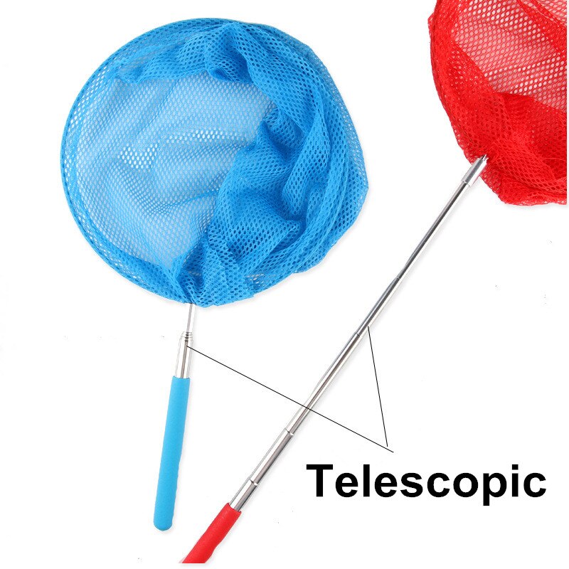 Pliant résille télescopique petit poisson extensible jusqu'à 83cm enfants papillon Net attraper insectes insectes jouets pour enfants jeu