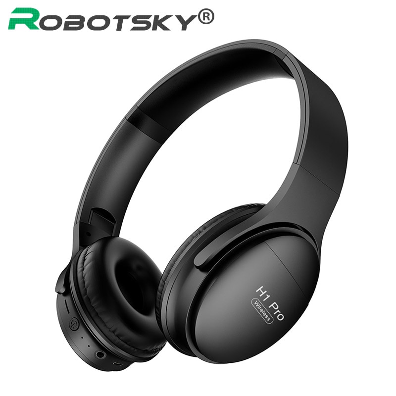 H1 Pro Wireless Bluetooth Headphone Foldable Noise Cancelling Earphone Headset With Mic Support TF Card for Phone PC Laptop