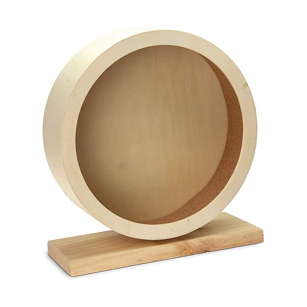 Wooden Silent Roller Hamster Running Exercise Wheel Mouse Hedgehog Sports Wheel Pet Toy Hamster Mice and African Hedgehog: 	S