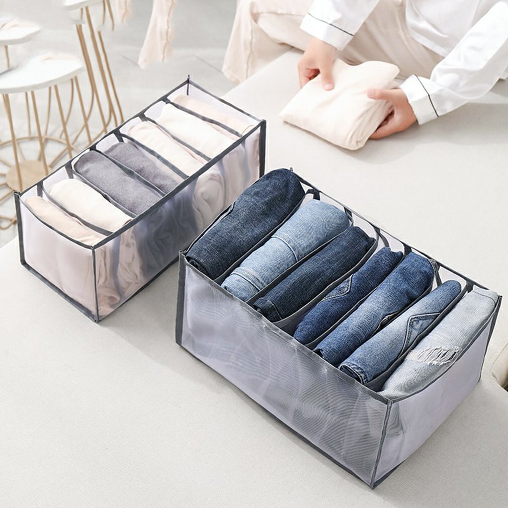 Foldable Jeans Storage Box Cubes Storage Boxes Socks Clothes Underpants Organizer Drawers Divider Box Cabinet Drawer Divider