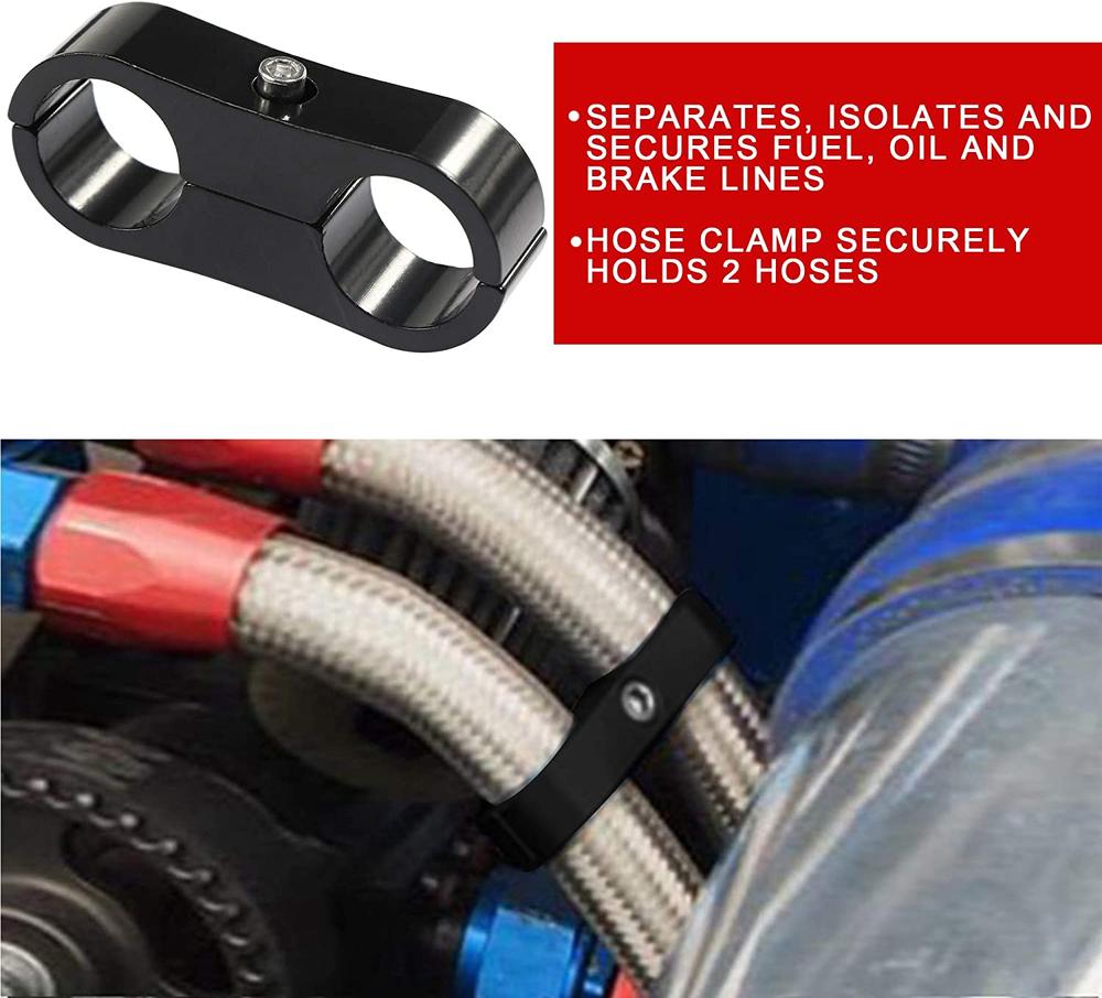 An6 Hose Separator Clamp Fuel Line Mounting Clamps... – Vicedeal