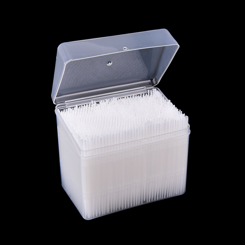 1 låda 1100 st 2- vägs interdental borste tandplockning plast tandvård munhygien 6.5cm