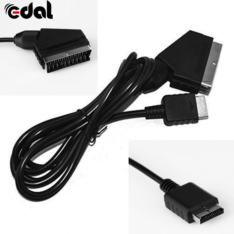 1PCS 2m AV Cable RGB Cable TV AV Lead Replacement Connection Cable for Sony Playstation PS1 PS2 PS3 for PAL/NTSC consoles