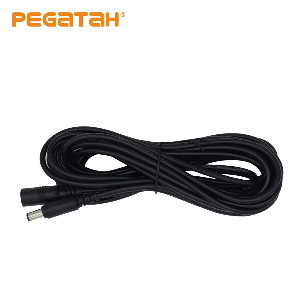 DC12V Power Extension Cable Male To Female2.5*6mm Connector For CCTV Security Camera Security Black 5M 10m 15m Power cable