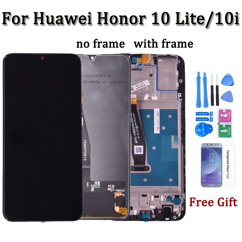 100% Origineel Voor Huawei Honor 10 Lite Lcd-scherm Met Touch Screen Digitizer Vergadering Met Frame Voor Honor 10i HRY-LX1 lcd