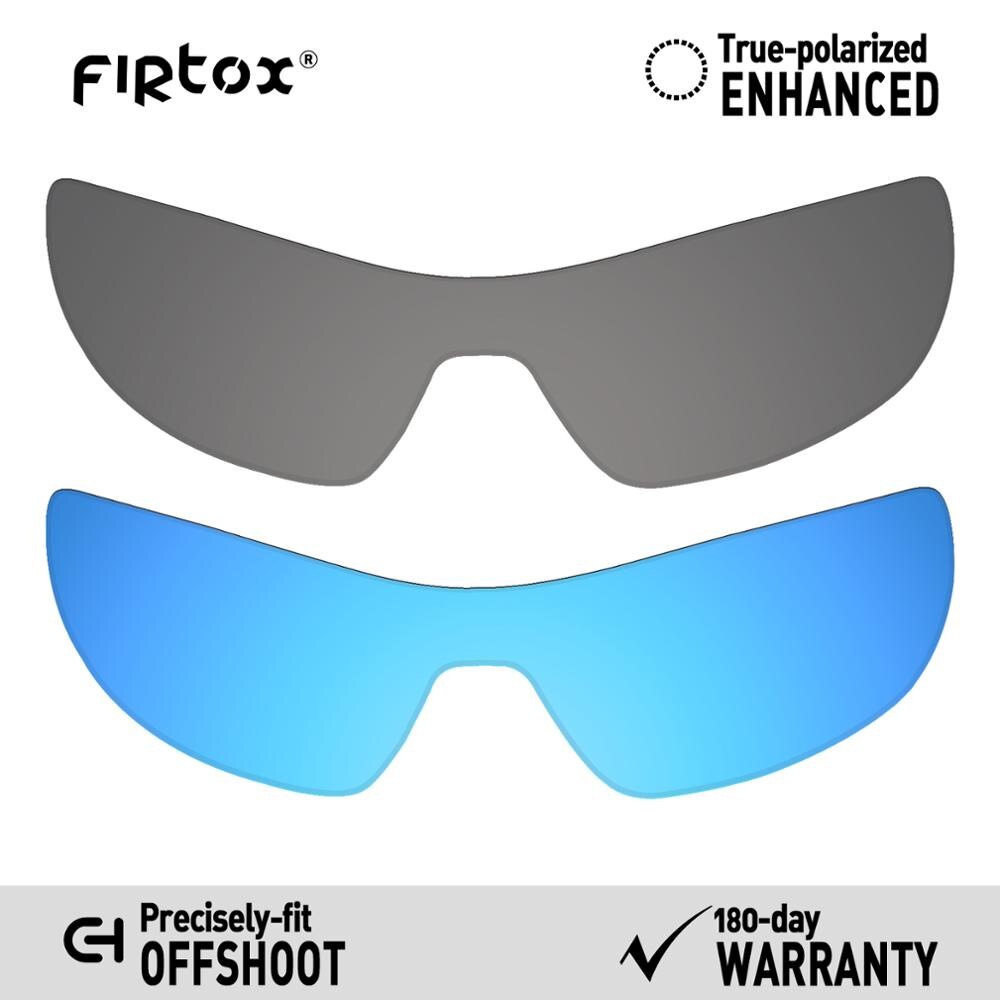 Firtox true  uv400 polariserte linser erstatning til oakley avlegger  oo9190 solbriller (kun kompatibel linse) - flere farger: Svart blå