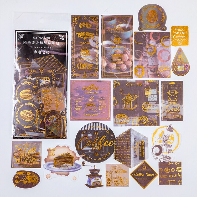 60pcs/1lot Kawaii Stationery Stickers Renaissance Gold Diary Planner Decorative Mobile Stickers Scrapbooking DIY Craft Stickers: KaFeiZhiYou