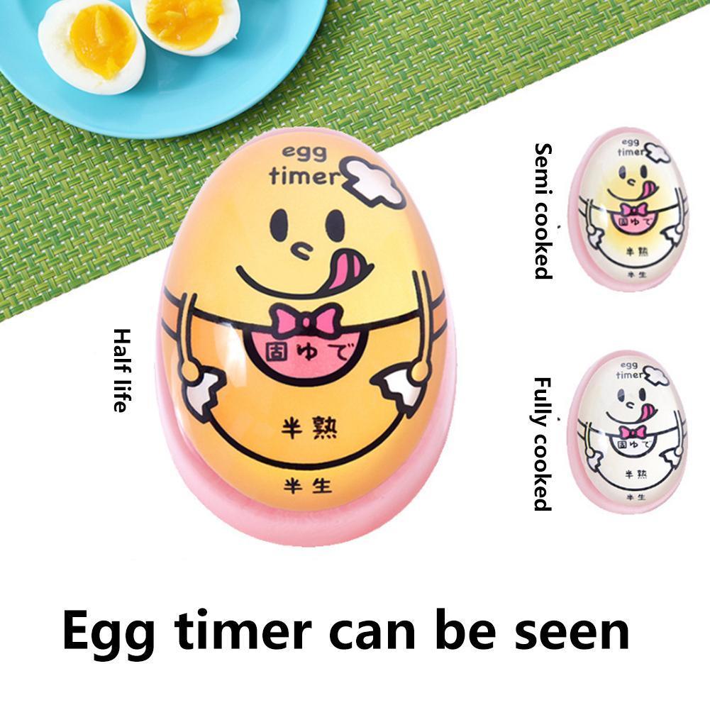 Egg Timer Half/Semi/Fully Boiled Egg Timer Perfect Color-Changing Kitchen Tool Timer Egg Heat-resistant Resin L9G9