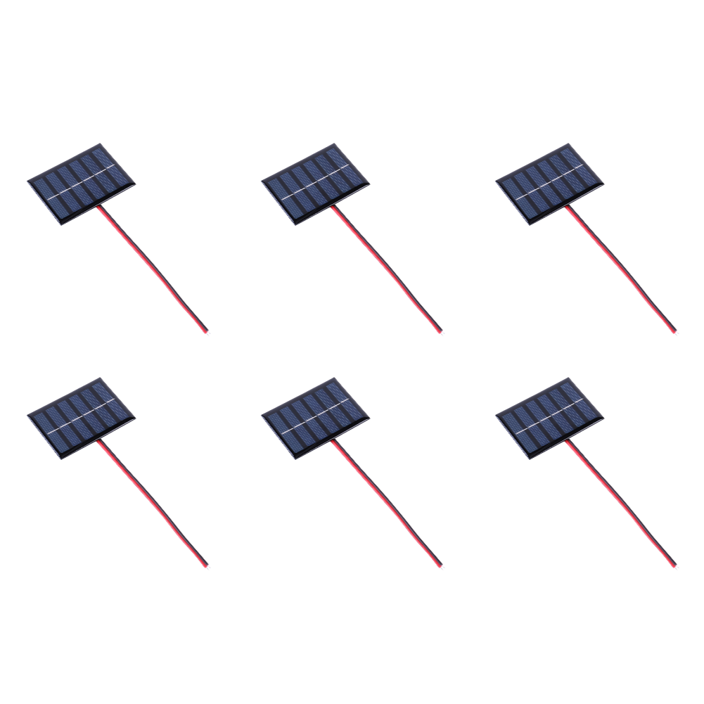 1w 3v 100ma diy ładowarka solarna power bank z kablem do ładowania 2-3v akumulatorów 1-10 szt. panel ładowarki solarnej do lampy wentylatora: Czarny