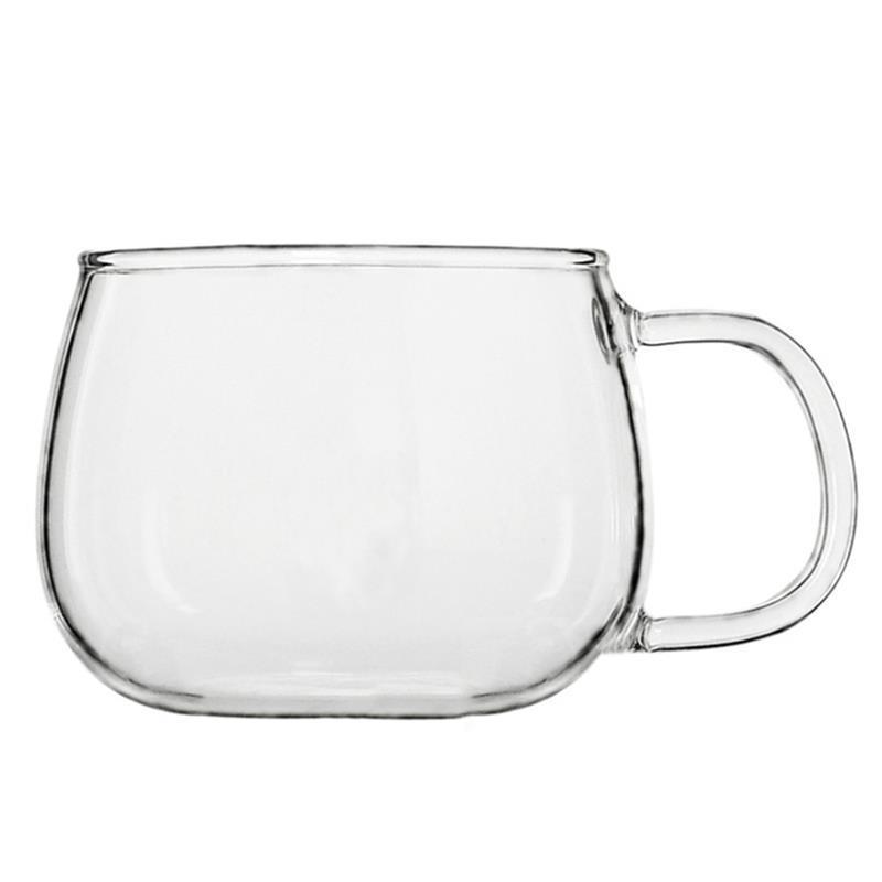 Transparent Glass Tea Cup Classic Heat-Resistant Glass Cup Glass Tea Mug Glass Coffee Mug With Lid Drinking Utensils: 1