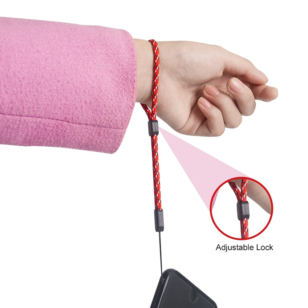Dragonne Kwmobile Pour Téléphone Portable - Sangle Bracelet De Poignet - Noire