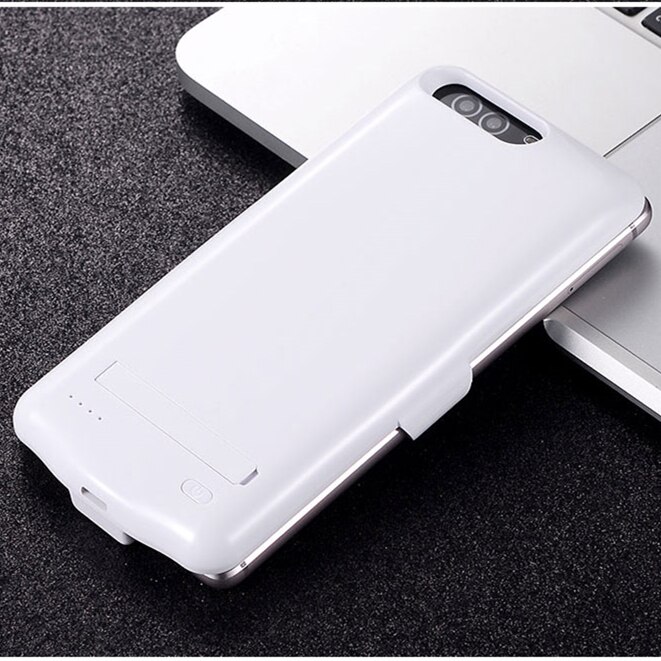 Coque de chargeur de batterie en Silicone souple, 10000 Mah, étui pour Huawei P9 Plus P10 Plus V10 P10 Plus V10: White