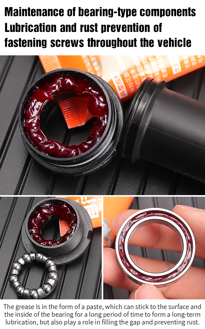 LEBYCLE Grasso per bicicletta MTB Mozzo bici Olio Movimento centrale Forcella Volano Grasso per cuscinetti a sfera