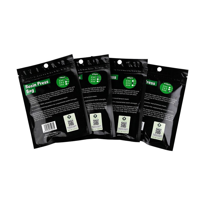 3*5 inch rosin press filter bag Food Grade nylon mesh Rosin Filter Bags 36/72/90/120 Micron for choose 100% Original