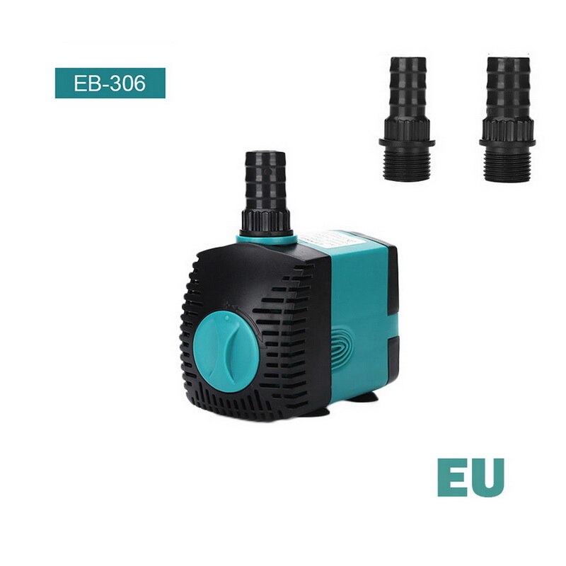 3/6/10/15/25W/35W Ultra-Quiet Submersible Water Fountain Pump Filter Fish Pond Aquarium Statuary Hydroponics Tank Fountain Tool: EB-306 35W
