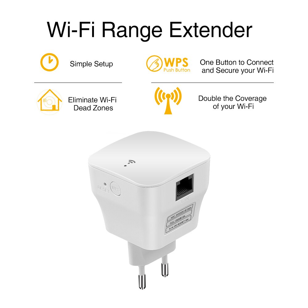 Kebidu WiFi Repeater 2.4GHz Wireless Range Extender Booster 300Mbps Voor AP Router Met Muur In Socket WiFi Versterker EU/US plug