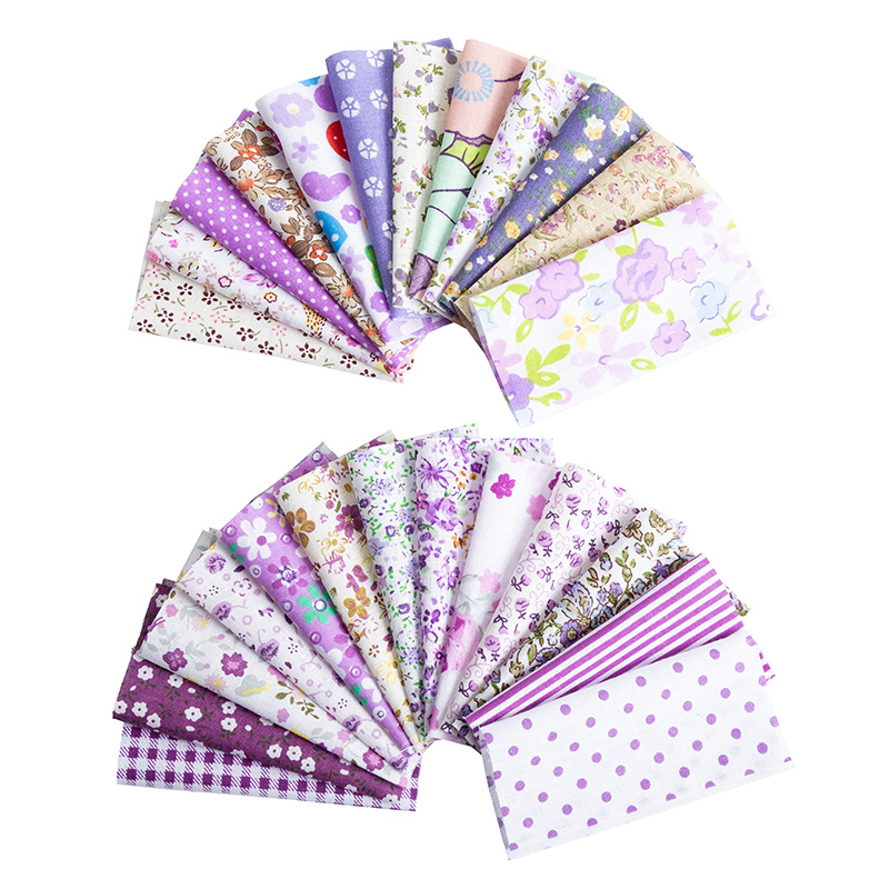 25 Stuks 10*10Cm Bloemen Katoen Patchwork Stof Kerst Bedrukte Stof Voor Naaien Quilt Ambachten TJ0550