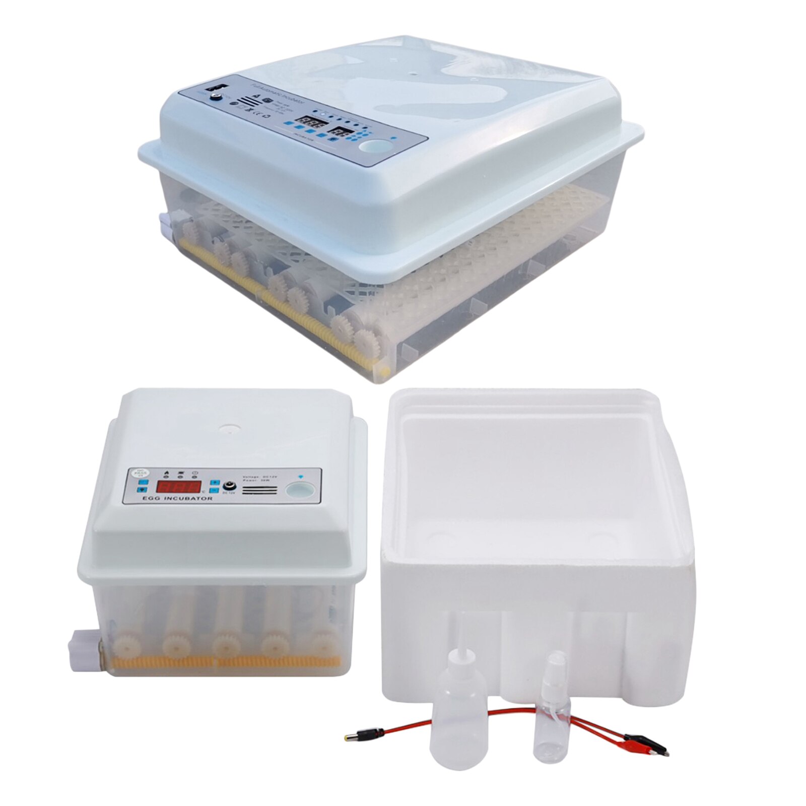 16/36 Egg Incubator for Hatching Eggs, Digital Mini Incubator with Automatic Turner Adjustable for Chicken Duck Quail Bird Eggs