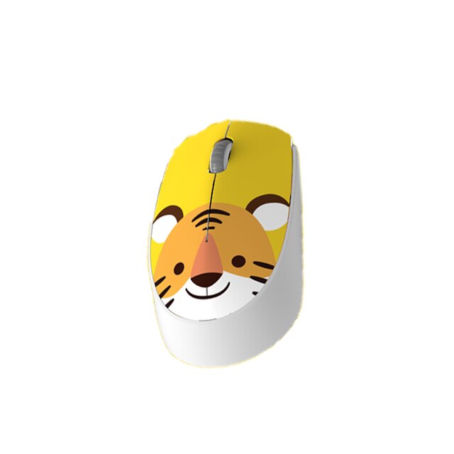 Cute Wireless Mouse 2.4G Pink USB Mini Rechargeable Cartoon Mause Optical Ergonomic Silent Mice with Cat Mousepadfor PC Laptop: Tiger Mouse