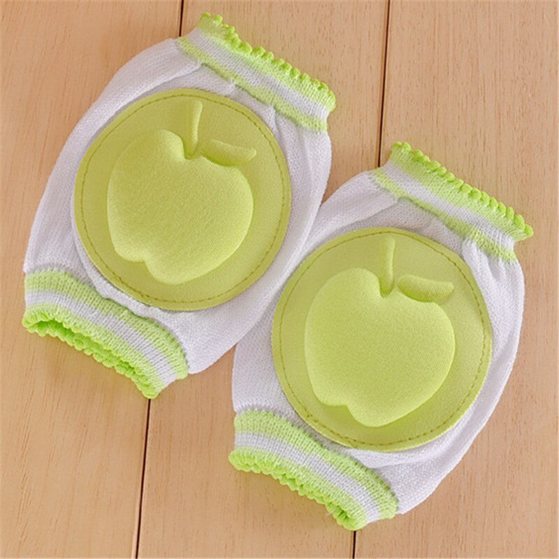 Rodilleras de gateo para bebé, almohadilla para codo de gatear de seguridad para niño y niña, rodillera protectora de malla de seguridad: JB525 7 apple green