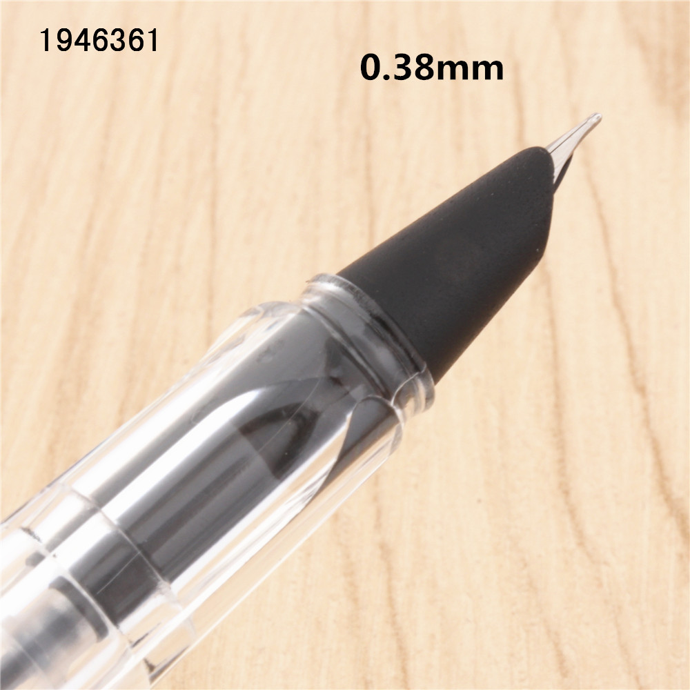 Jinhao 874 läpinäkyvä valkoinen goottilainen rinnakkain taide kukka vartalotaide litteä kärki vinyyli tiibetin arabia opiskelija toimisto mustekynä: 0.38mm