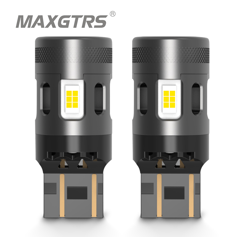 2 uds 2500LM alta potencia T20 W21/5W 7443 bombilla LED de freno de coche Canbus 1157 P21/5W BAY15D lámpara LED Auto DRL luz de marcha atrás 12V 24V
