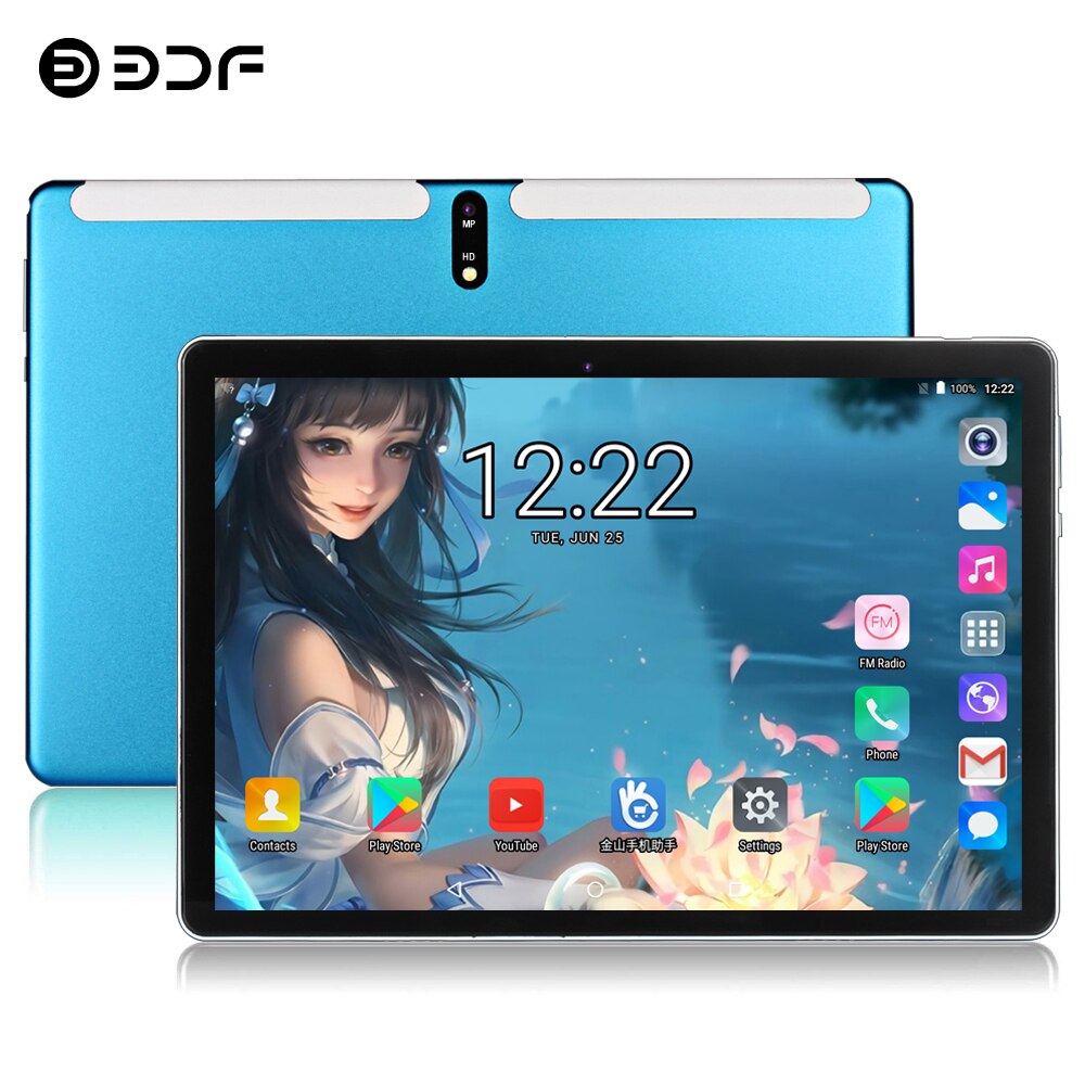 BDF la couverture en cuir noir et le clavier Bluetooth sans fil pour tablette de 10 pouces utilisent une résistance aux chutes antichoc Anti-poussière M107