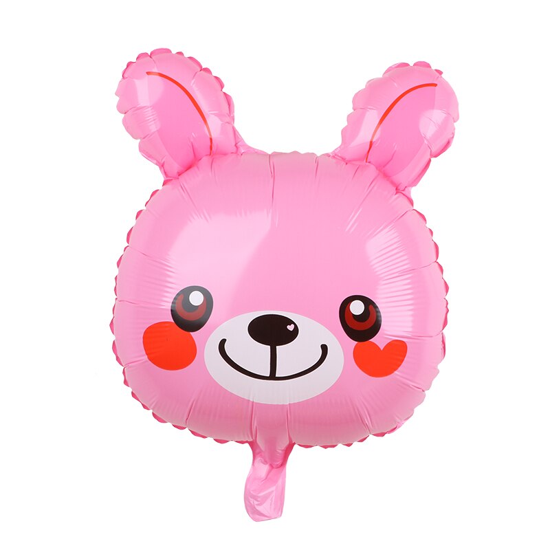 10pcs Aluminum Foil Helium Balloons Cartoon Animal Children's Day Wedding Birthday Decor Kids Panda Rabbit Balloons Party Favor: Fluorescence Yellow