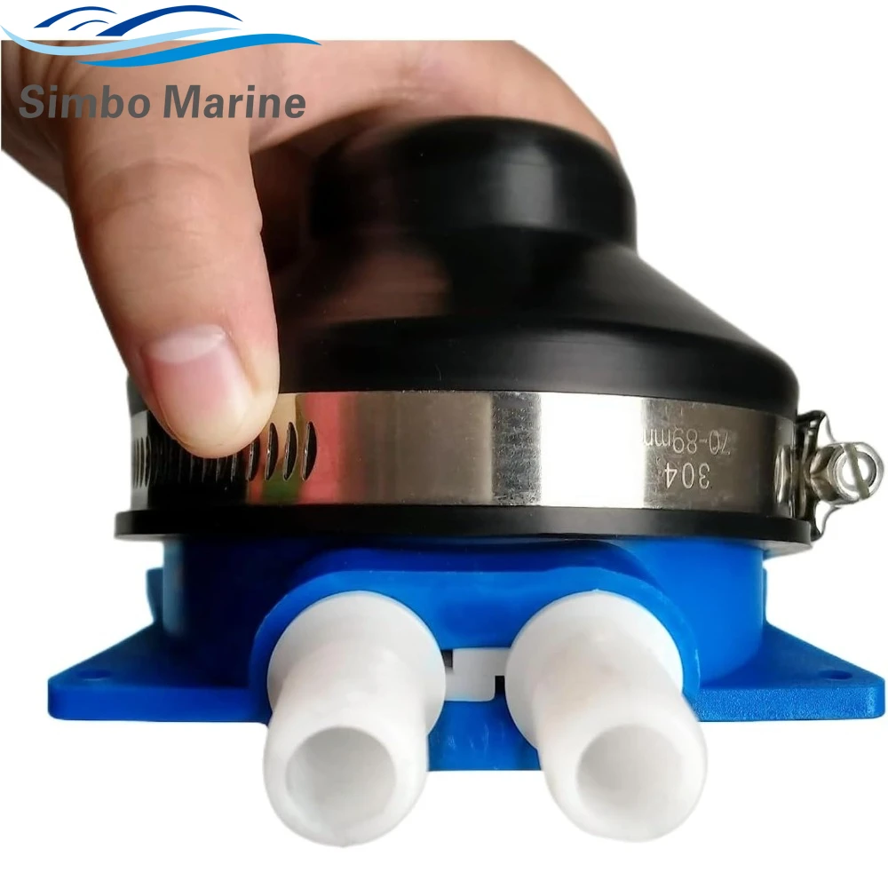 Water Self Priming Foot Water Pump Suitable for 1/2" Flexible Hose Made for Marine RV Boat Bilge Galley Pump Toilet Wash Basin