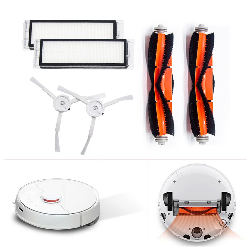 Til xiaomi roborock  s5 max  s6 s50 s51 s55 støvsuger tilbehør dele hepa filter sidebørste hovedbørste moppeklude