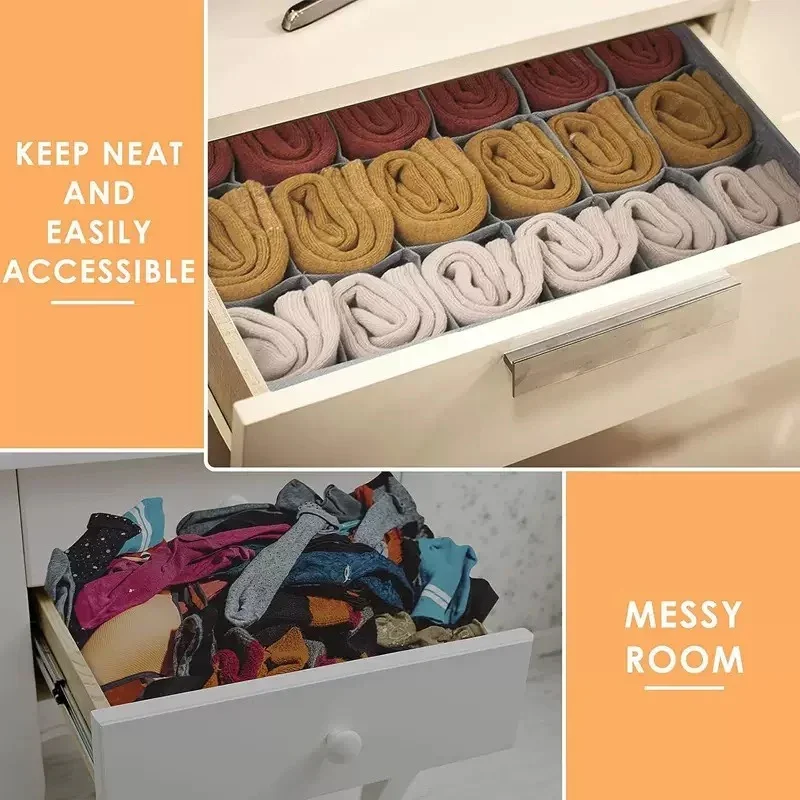 Ondergoedorganisatoren van kast en lade Garderobe Kleding BH-organizer voor ondergoed Sokken Broeken Stoffen opvouwbare opbergdoos