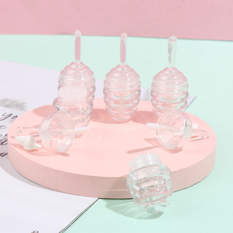 5/10 stuks lege lipglosstubes, doorzichtige mini navulbare lippenbalsemflesjes