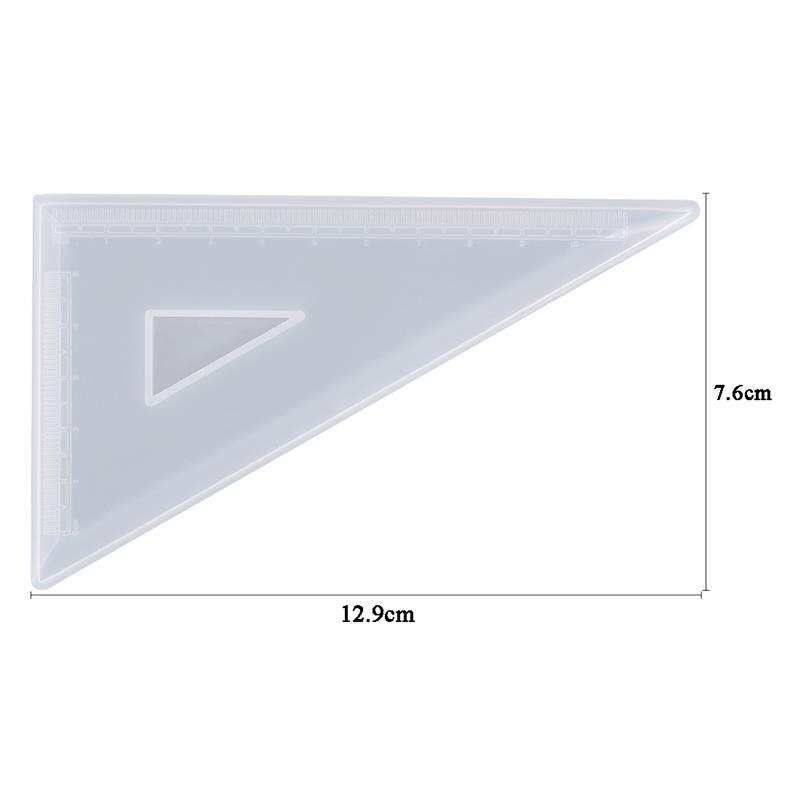 Uv Expoxyhars Siliconen Mal Gradenboog Driehoek Heerser Haakse Heerser Diy Craft Sieraden Maken Gereedschap Hars Gieten Mallen: Right angle triangle