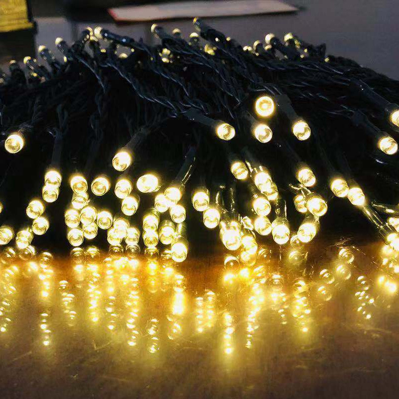LED solar full sky star light string 8 function outdoor waterproof camping courtyard light decoration light