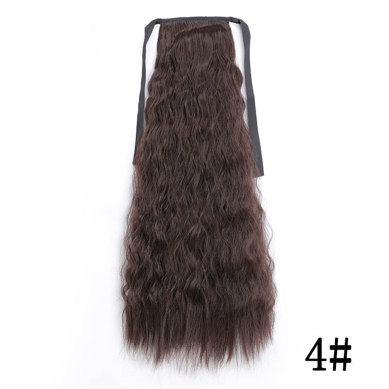 LISI HAIR 55cm Long 16 Clip in Hair Extension Straight Hairpiece Synthetic Hair For Women 140g High Temperature Fiber: 4/27HL